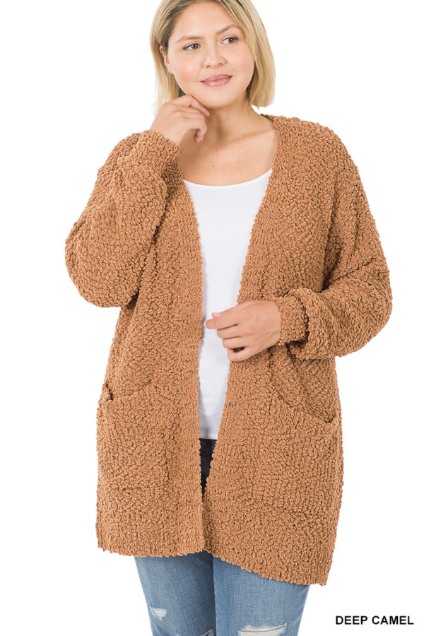 ZENANA LONG SLEEVE POPCORN CARDIGAN WITH POCKETS – A Beautiful Blur ...